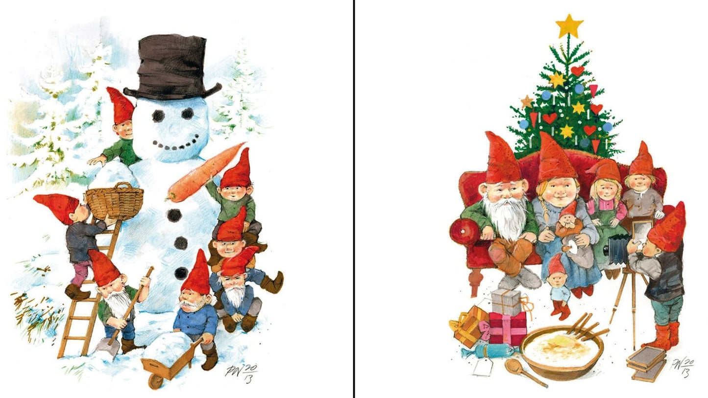 Koustrup & Co 10 Mini Cards - Christmas Gnomes