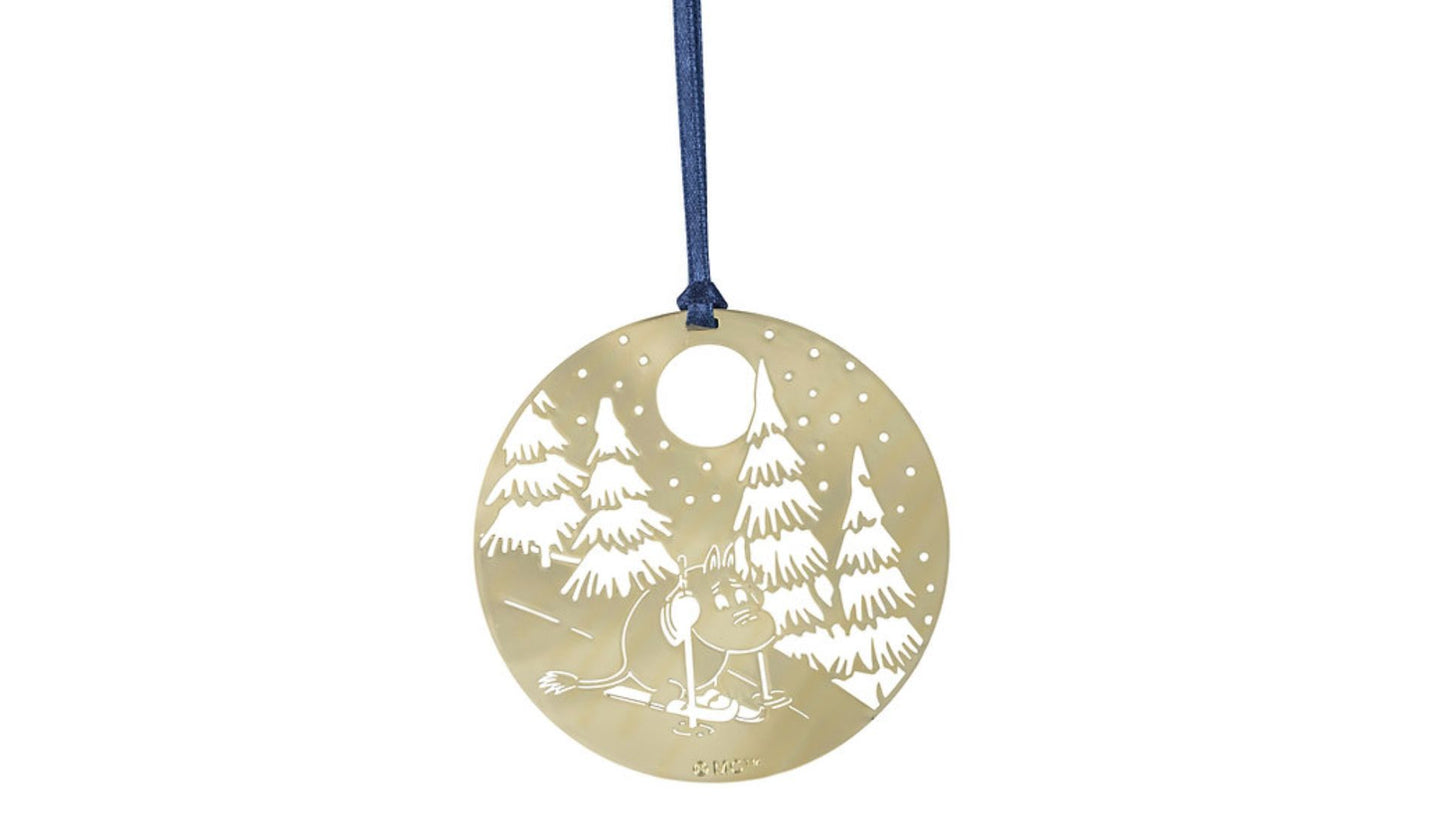 Golden Moomin Metal Ornament