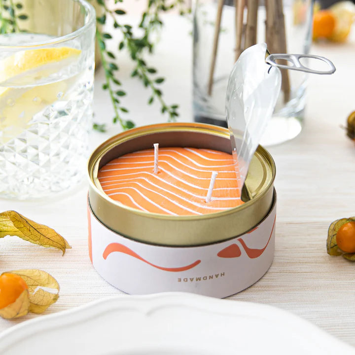 Candlecan Tin Candle - Salmon (Orange Scented)