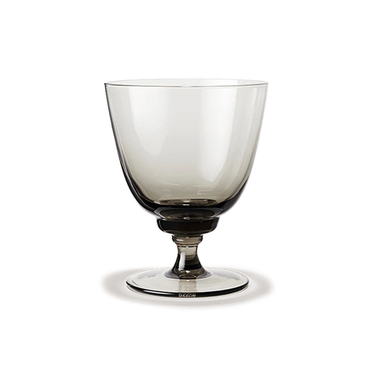 Holmegaard Flow Tumbler on Foot - Smoke
