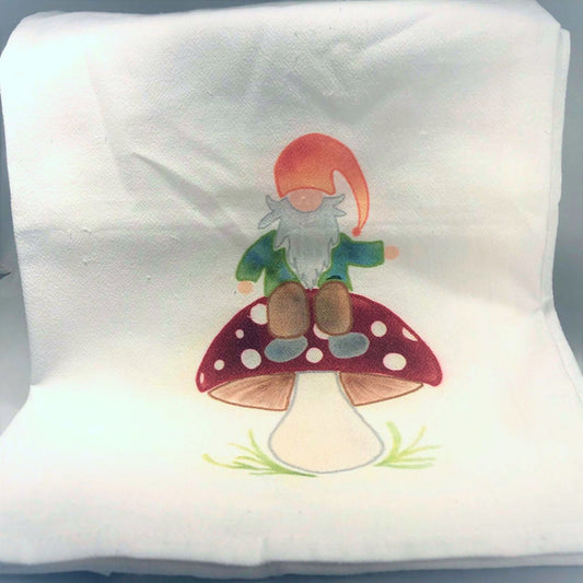 Gnome & Mushroom Tea Towel