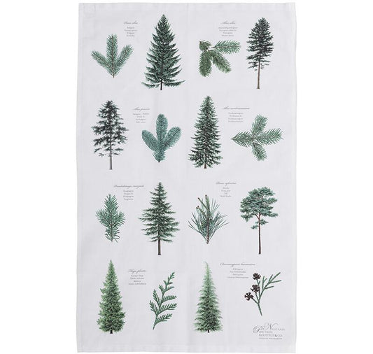 Danish Tea Towel - Pine Trees