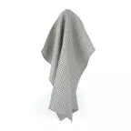 Tea Towel Small Check - Black