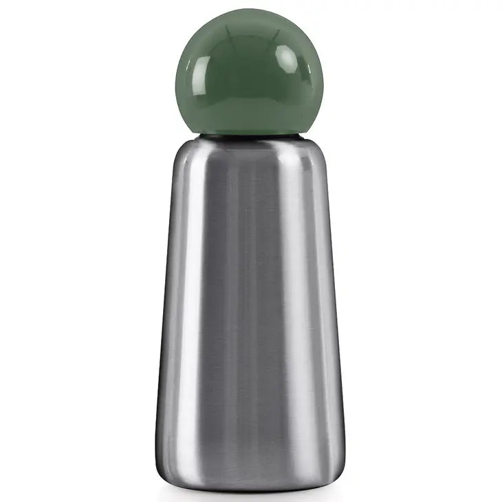 Skittle Mini Water Bottle - Stainless Steel & Khaki