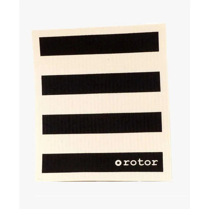 Swedish Dishcloth - Black Stripes