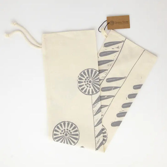 Baguette Bread Bag - Cool Grey