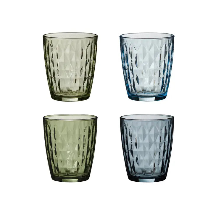 Mosaic Glasses Mix Pack - Shades of Blue & Green