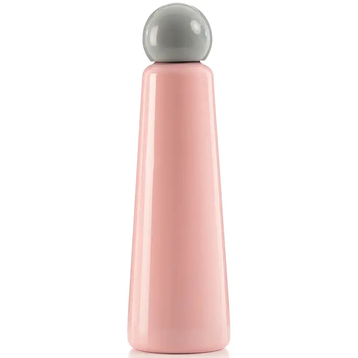 Skittle Jumbo Water Bottle - Pink & Light Grey