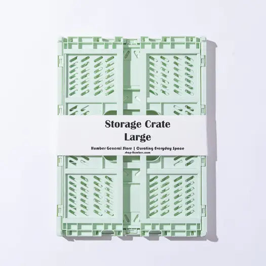 Humber Large Storage Crate - Mint Green